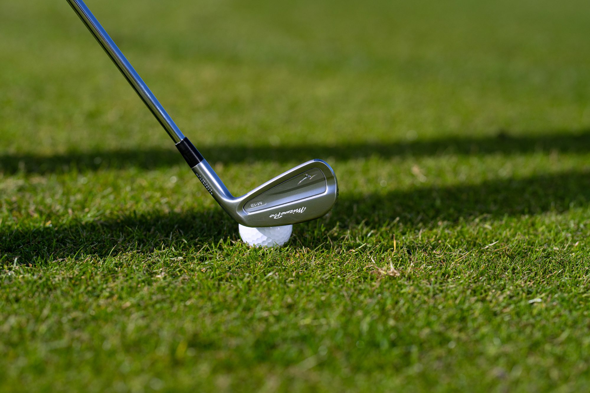 Mizuno Pro M-13 iron at the ball